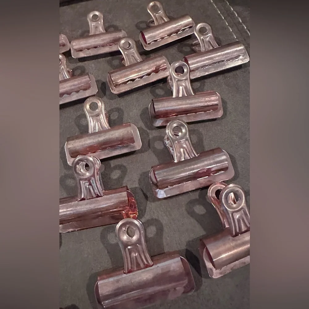 Set of 32 Urban Outfitters Copper Bulldog Clips